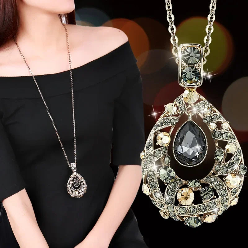 Crystal Water Drop Necklace